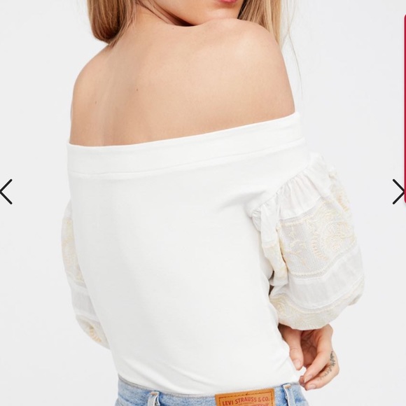 Free People Rock With It Puff Sleeve Top Size XS - Picture 2 of 16